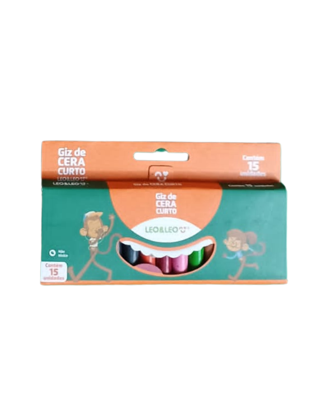 Giz de Cera Curto Leo&Leo 15 Cores