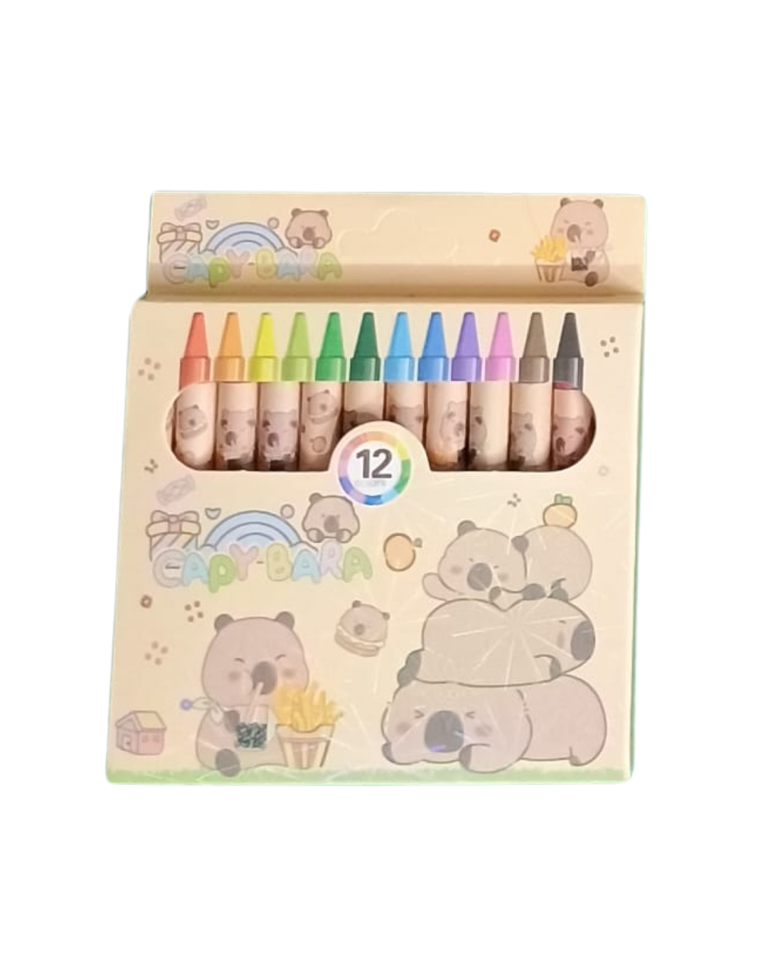 Giz de Cera Capybara 12 Cores